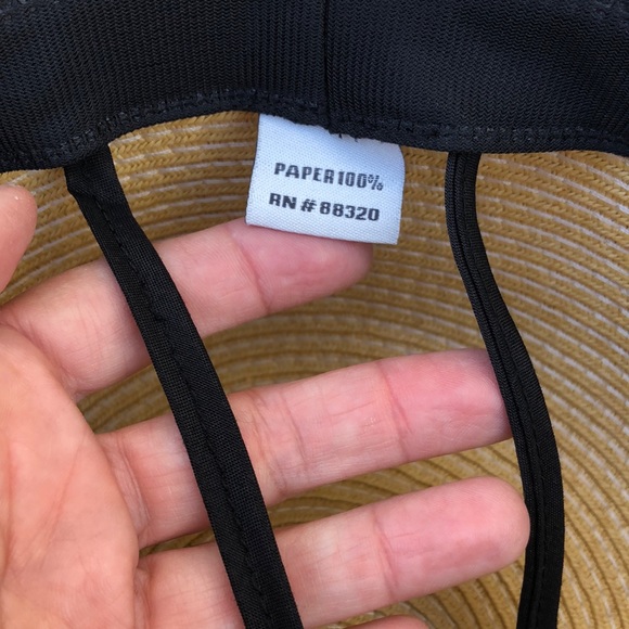 NWOT! - C.C ‘Beach Hair Don’t Care’ 100% Paper Wide Brim Sun Hat - Picture 4 of 7